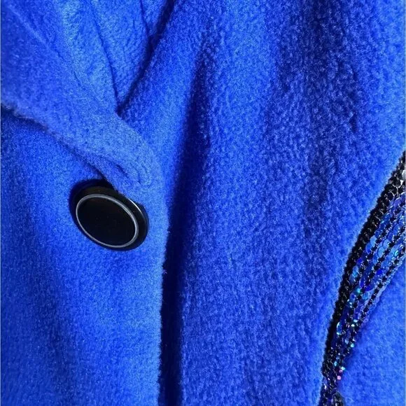 BOB Mackie's Women's Twisted Spangle Front Fleece Jacket w/Shawl Collar Size1X - Picture 6 of 12